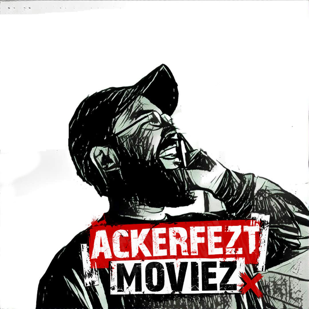 Illustratives Porträt mit dem Logo von Ackerfezt Moviez
